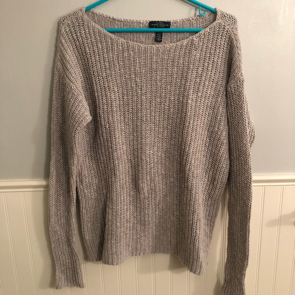 grey sweater